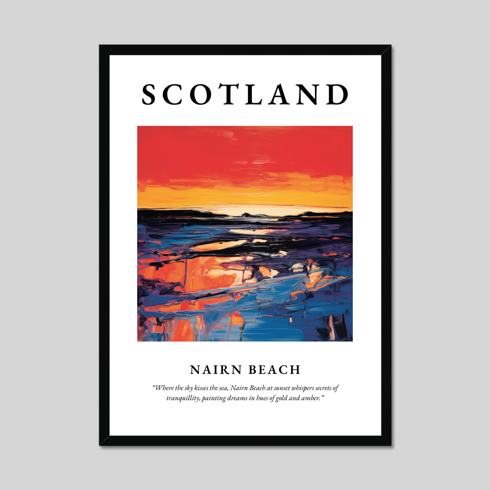 Poster of Nairn Beach, Scotland.