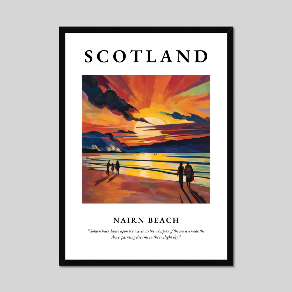 Poster of Nairn Beach, Scotland.