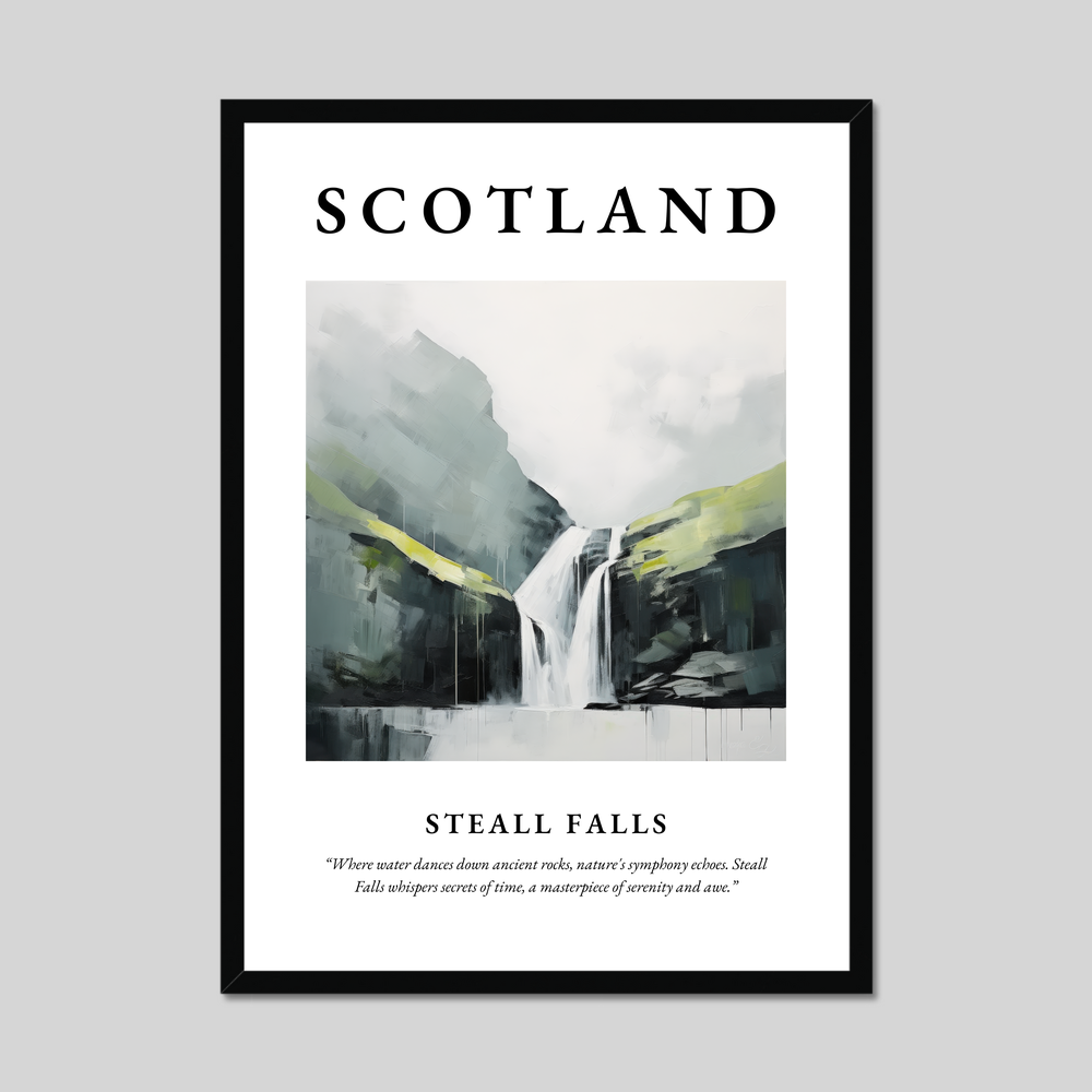 Poster of Steall Falls, Scotland.