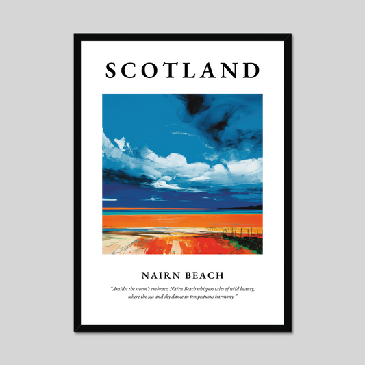 Poster of Nairn Beach, Scotland.