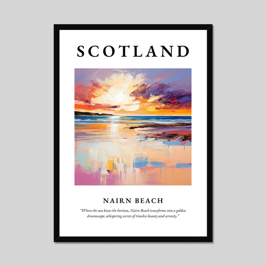 Poster of Nairn Beach, Scotland.