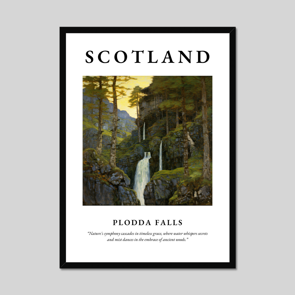 Poster of Plodda Falls, Scotland.