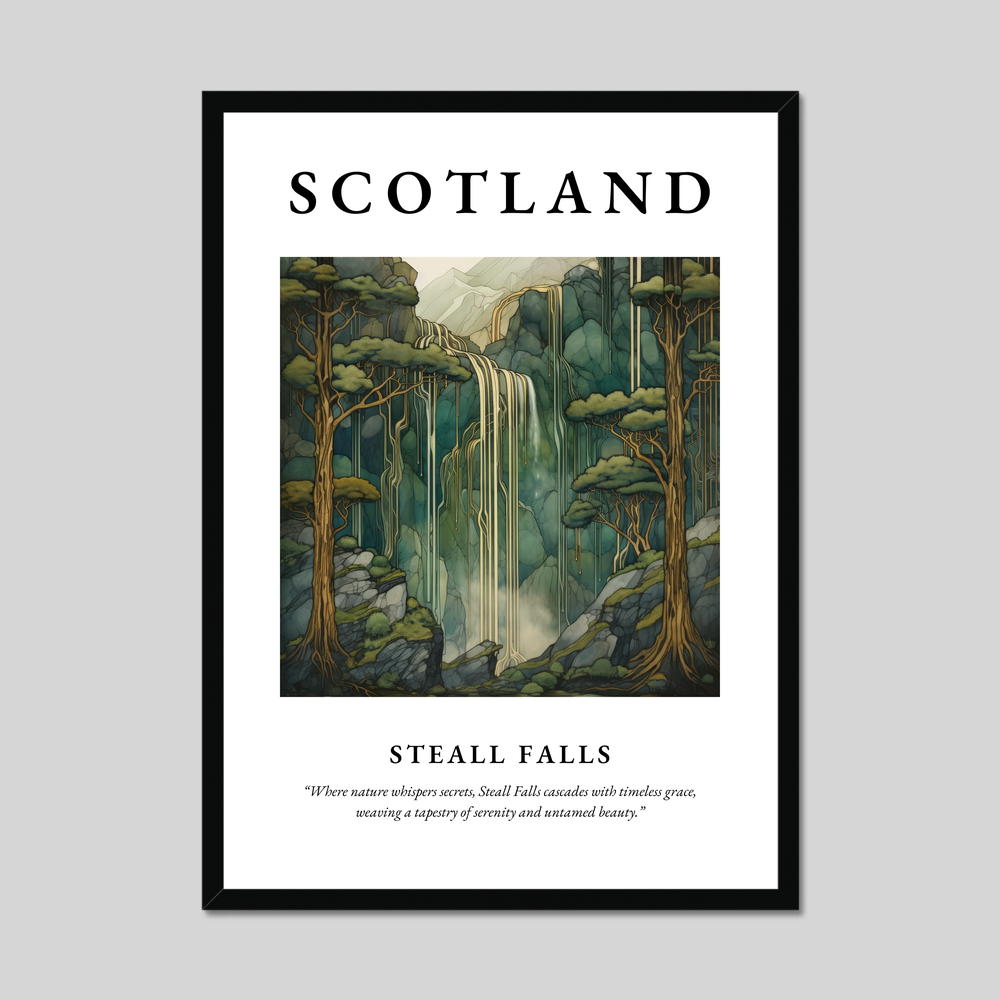 Poster of Steall Falls, Scotland.