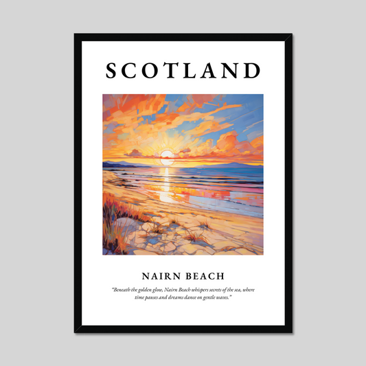 Poster of Nairn Beach, Scotland.