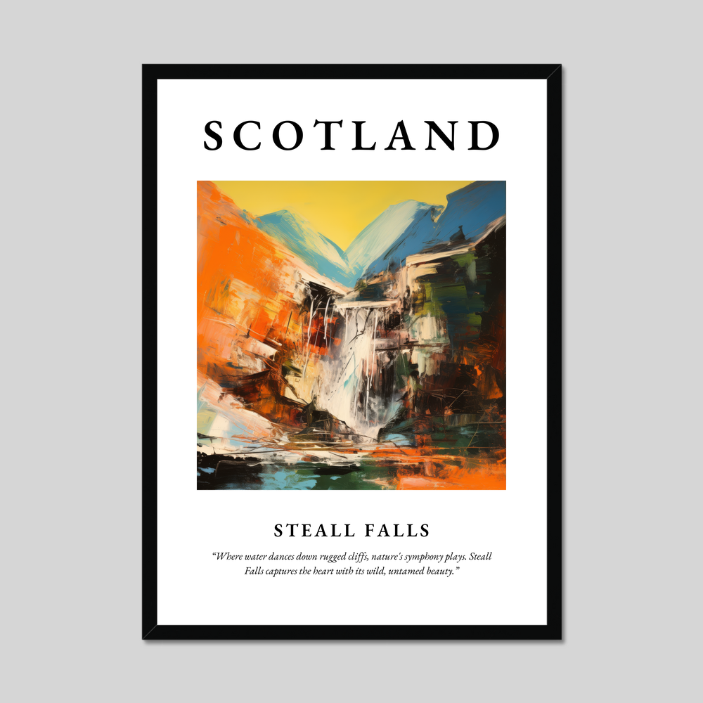 Poster of Steall Falls, Scotland.