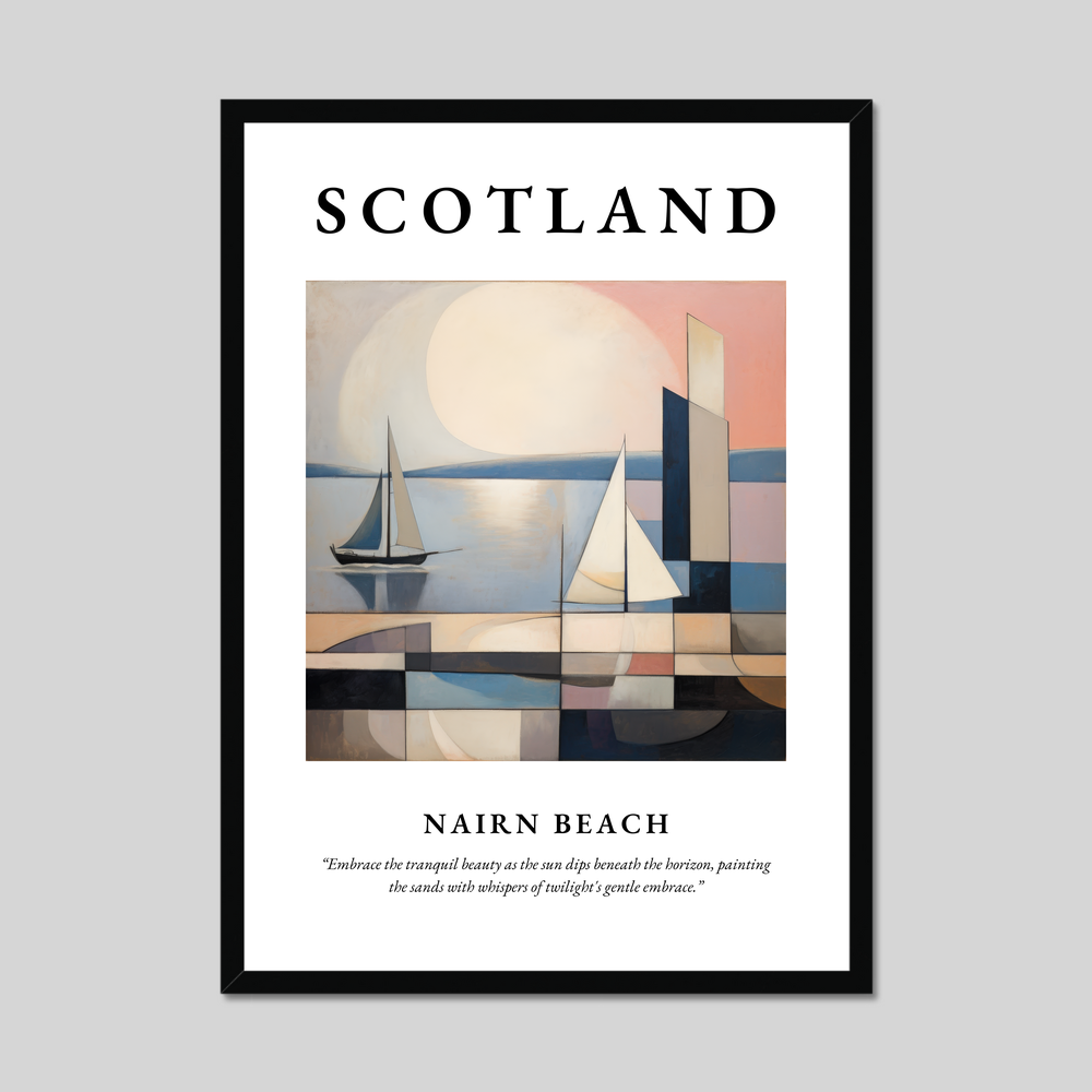 Poster of Nairn Beach, Scotland.