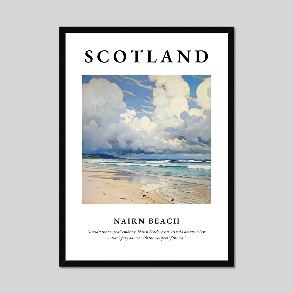 Poster of Nairn Beach, Scotland.