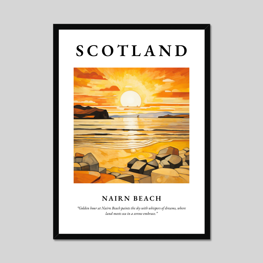 Poster of Nairn Beach, Scotland.