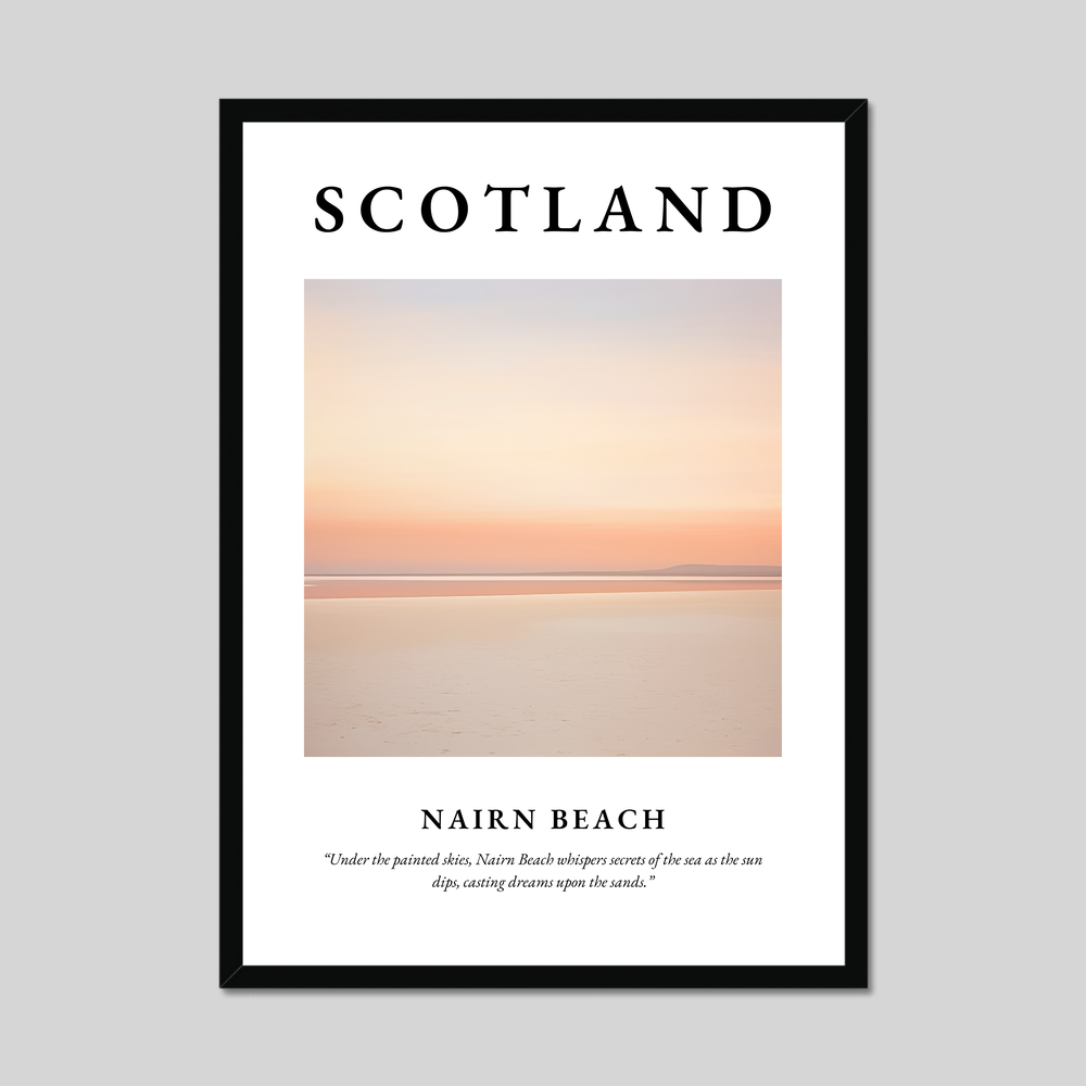 Poster of Nairn Beach, Scotland.