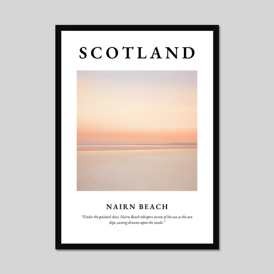 Poster of Nairn Beach, Scotland.