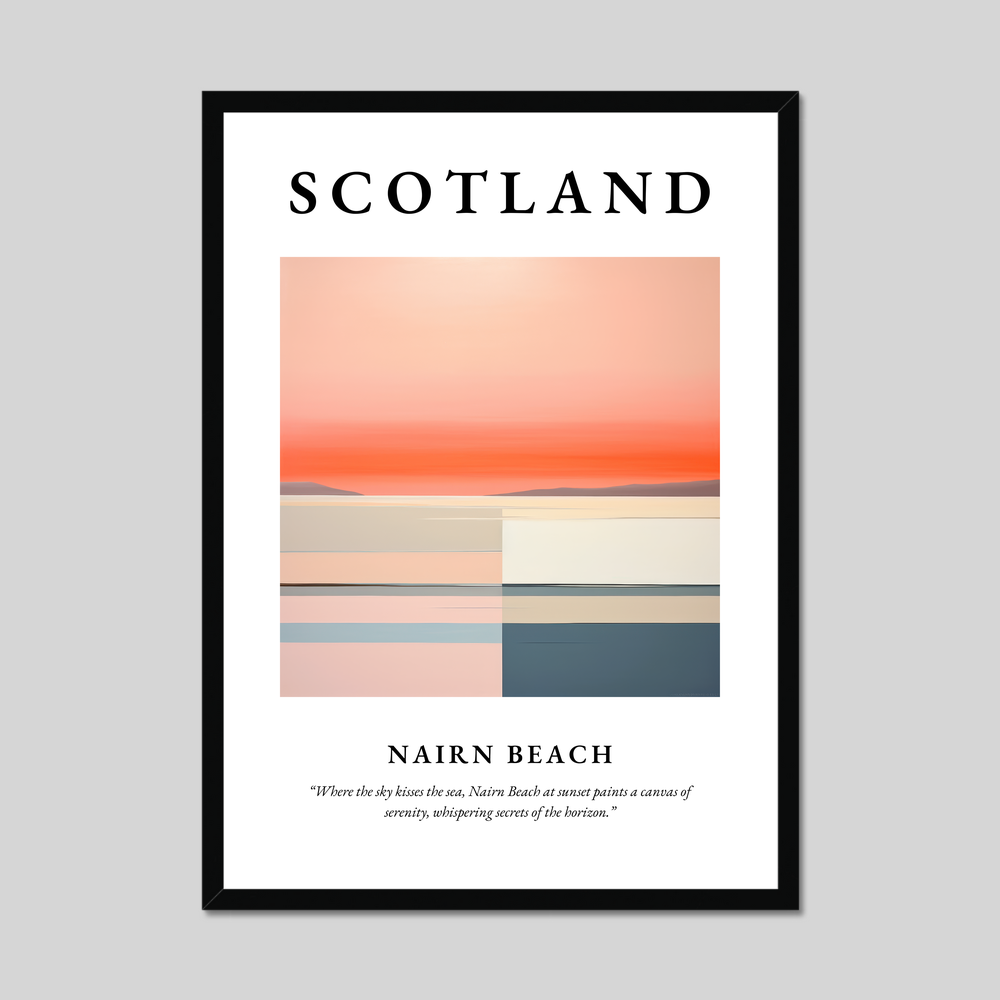 Poster of Nairn Beach, Scotland.