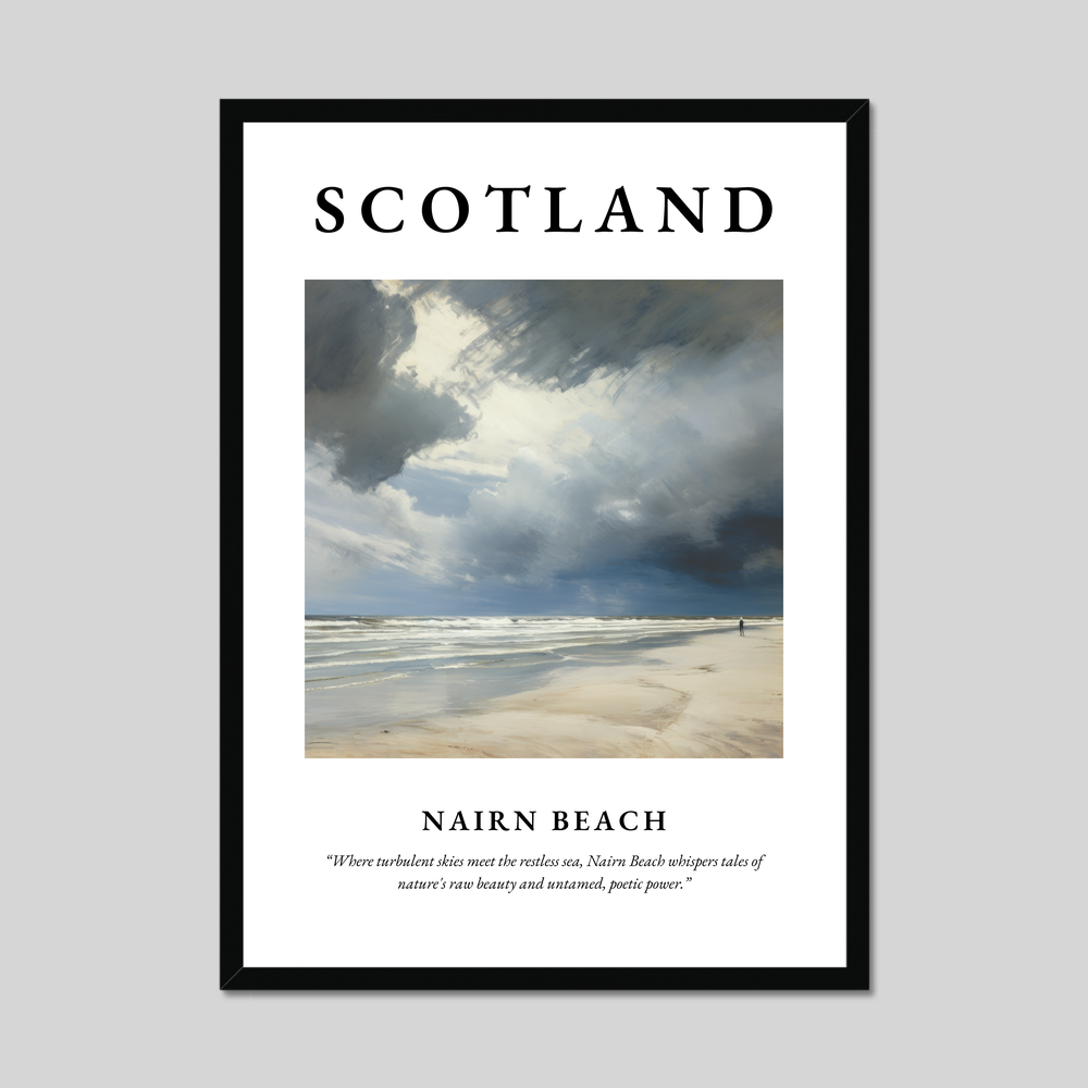 Poster of Nairn Beach, Scotland.