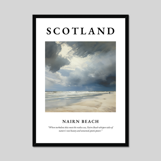 Poster of Nairn Beach, Scotland.