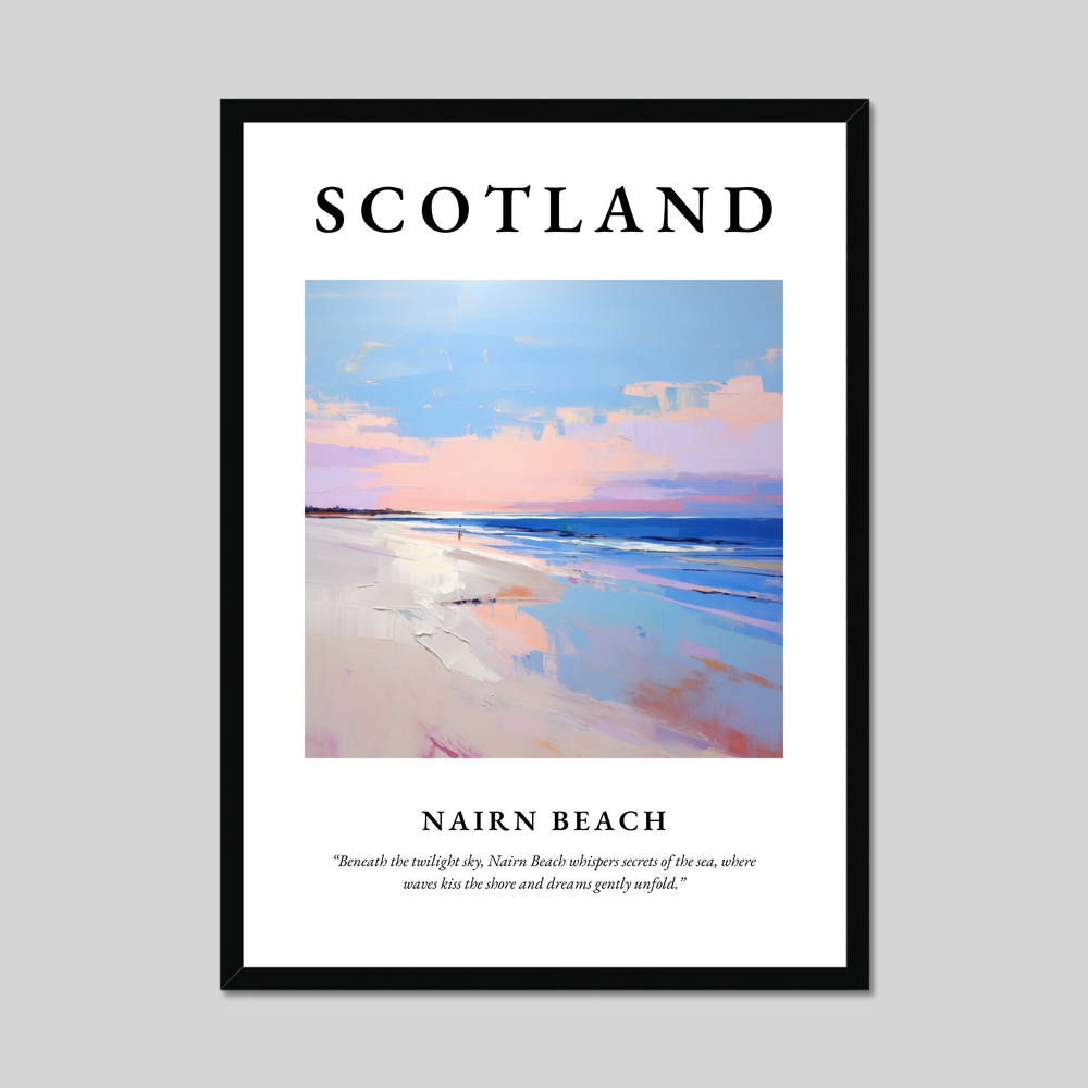 Poster of Nairn Beach, Scotland.