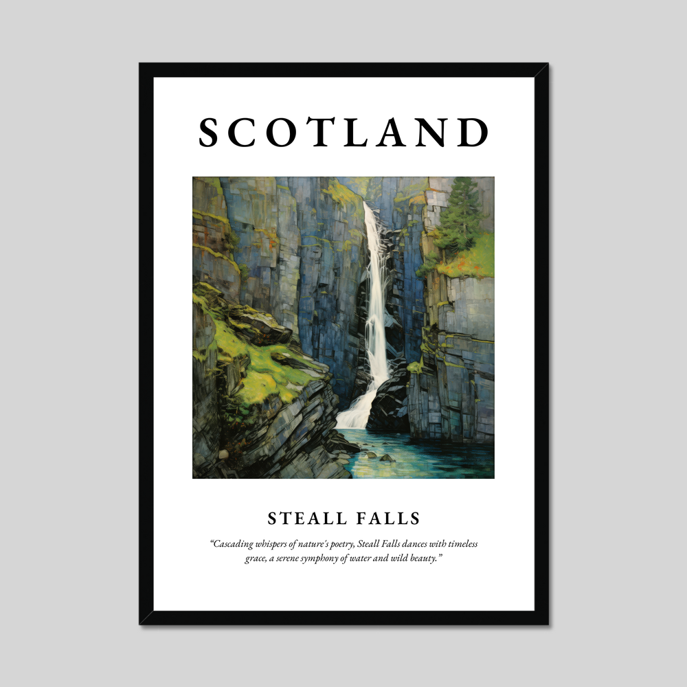 Poster of Steall Falls, Scotland.