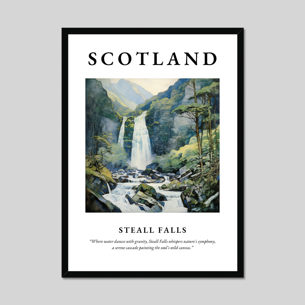 Poster of Steall Falls, Scotland.