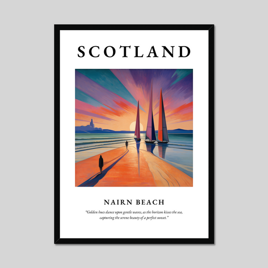 Poster of Nairn Beach, Scotland.