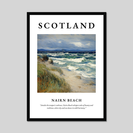 Poster of Nairn Beach, Scotland.