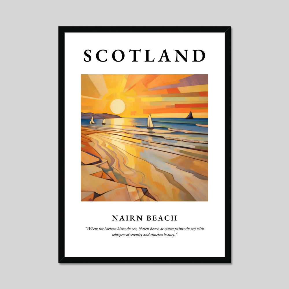 Poster of Nairn Beach, Scotland.