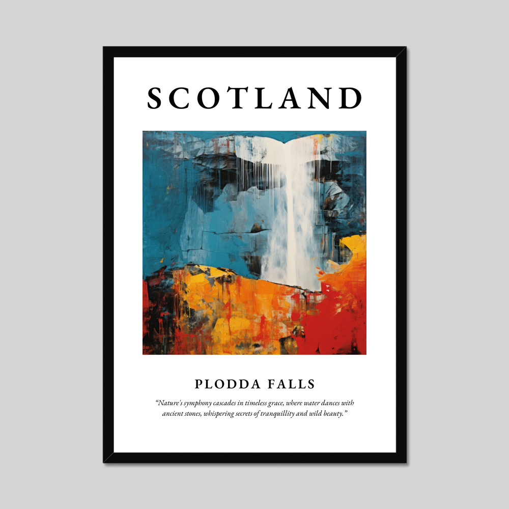 Poster of Plodda Falls, Scotland.