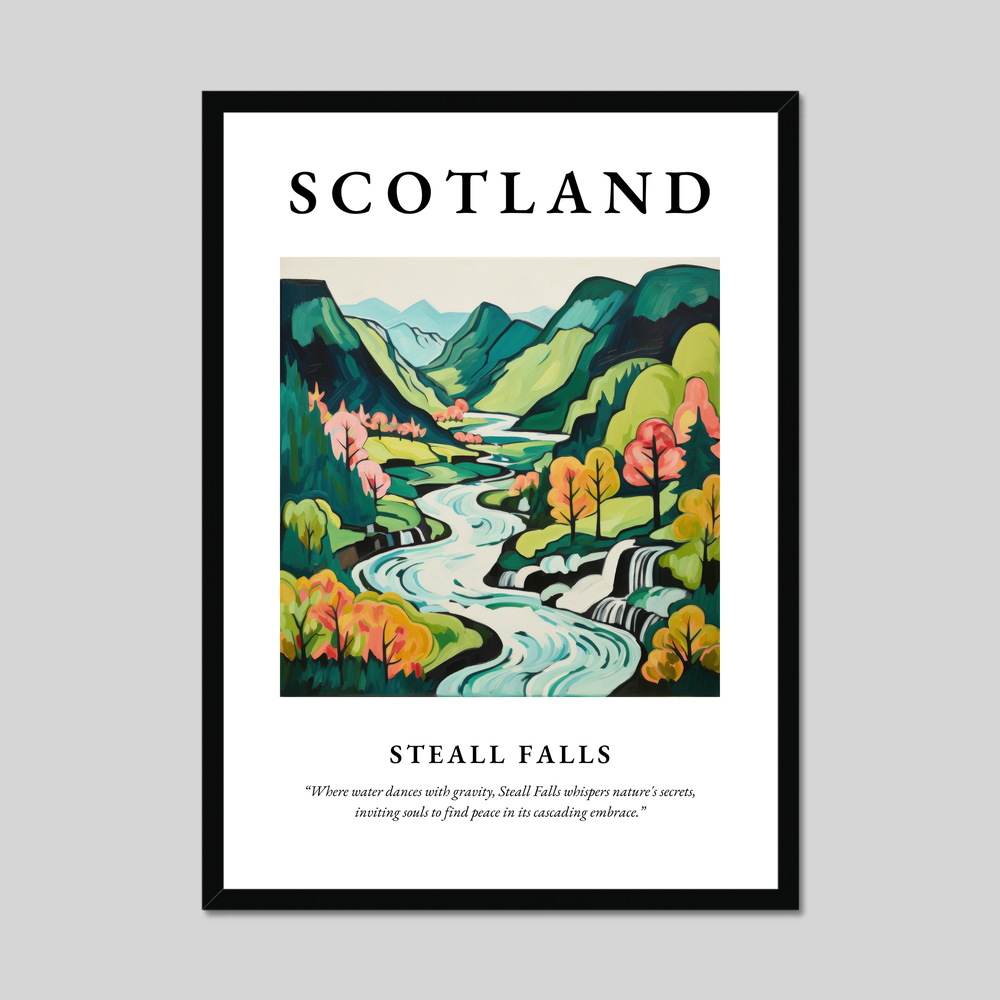 Poster of Steall Falls, Scotland.