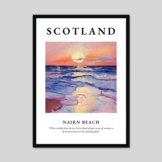 Poster of Nairn Beach, Scotland.