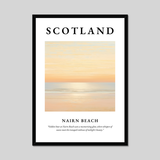 Poster of Nairn Beach, Scotland.