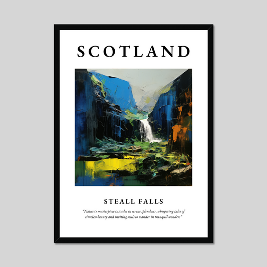 Poster of Steall Falls, Scotland.