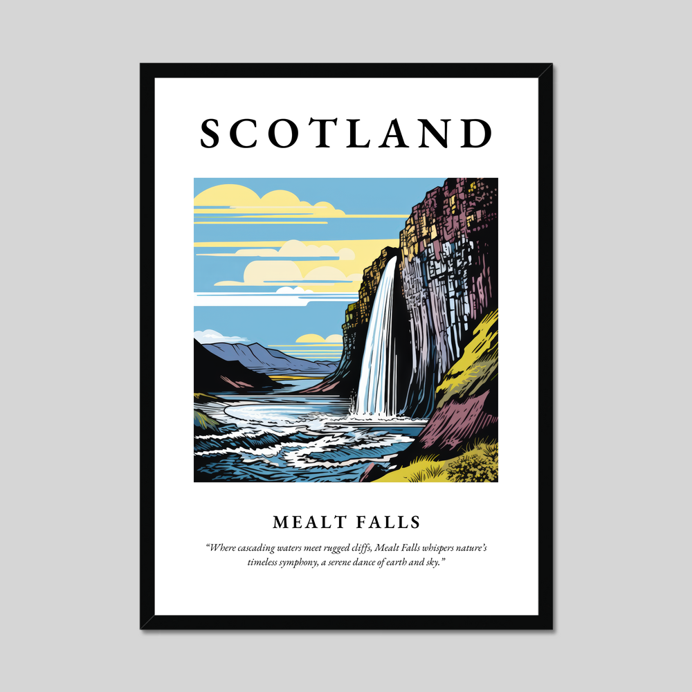 Poster of Mealt Falls, Scotland.