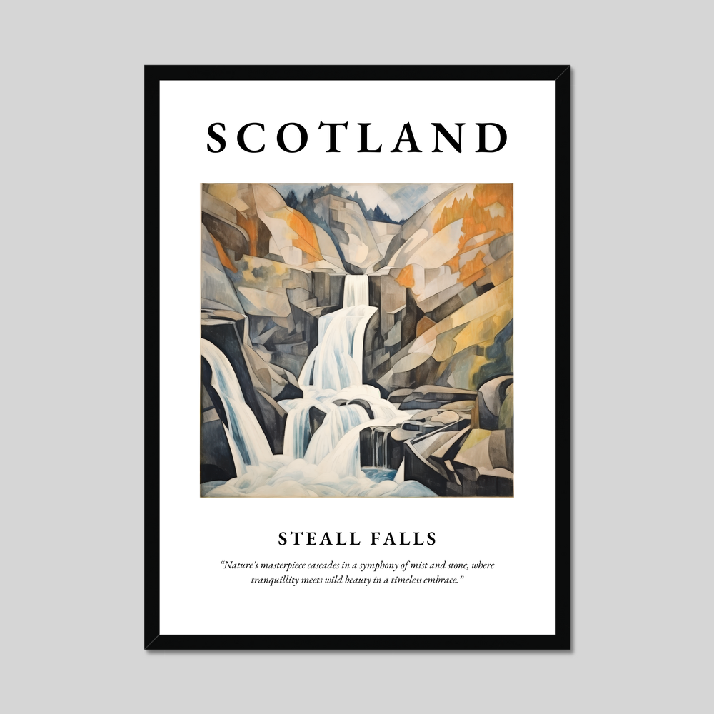 Poster of Steall Falls, Scotland.