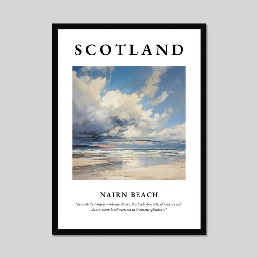 Poster of Nairn Beach, Scotland.