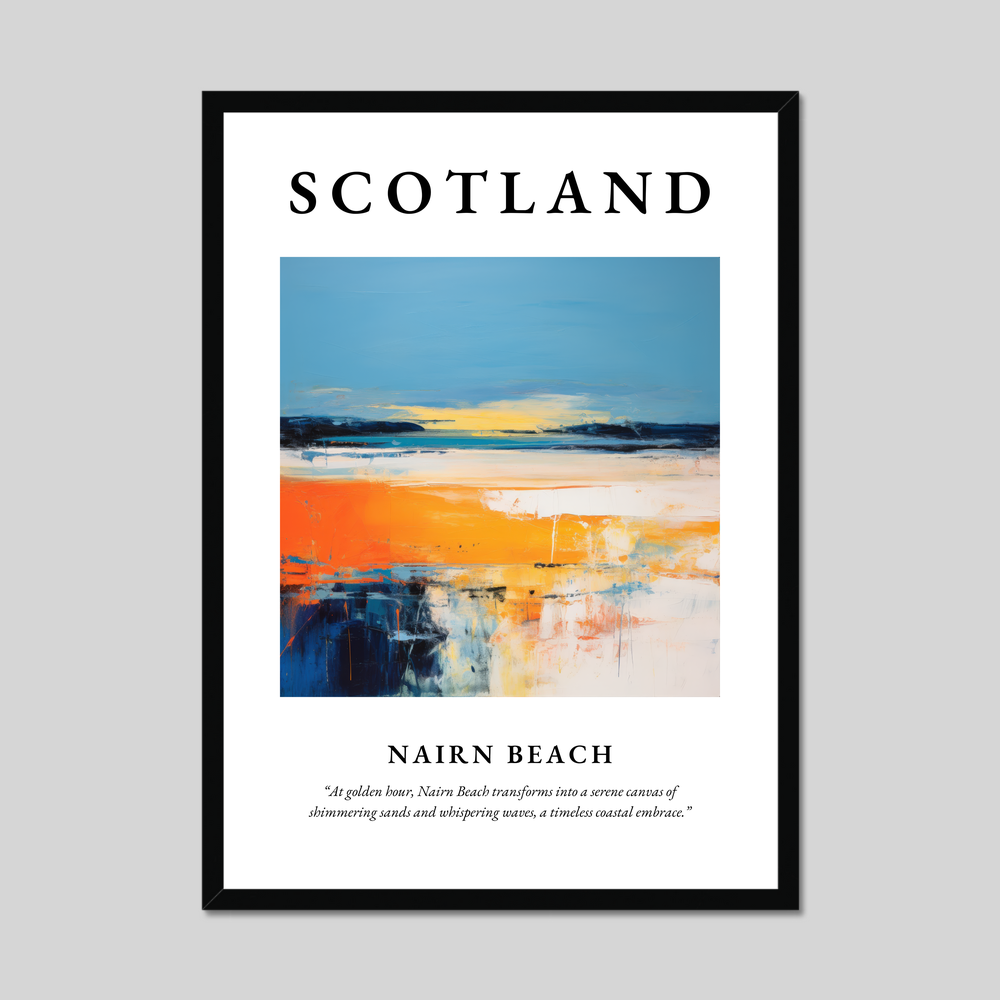 Poster of Nairn Beach, Scotland.