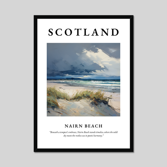 Poster of Nairn Beach, Scotland.