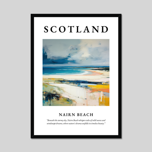 Poster of Nairn Beach, Scotland.