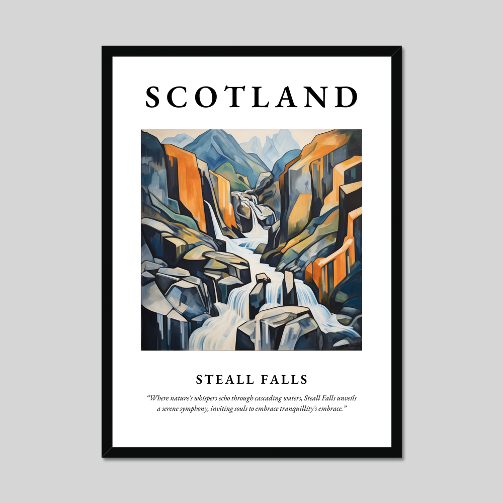 Poster of Steall Falls, Scotland.