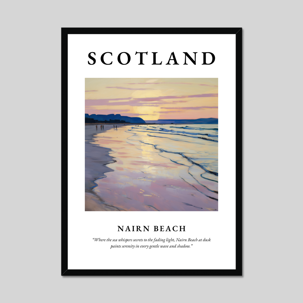 Poster of Nairn Beach, Scotland.