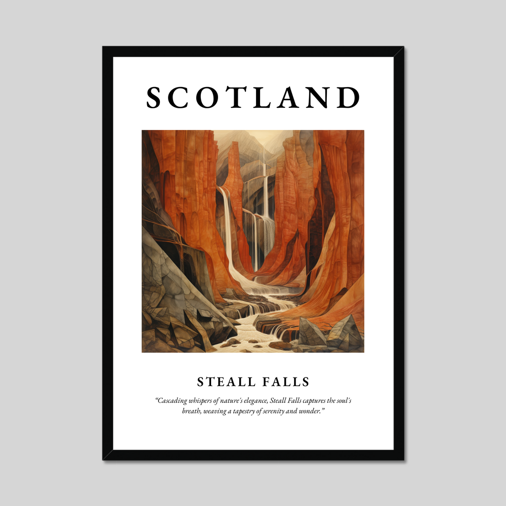 Poster of Steall Falls, Scotland.