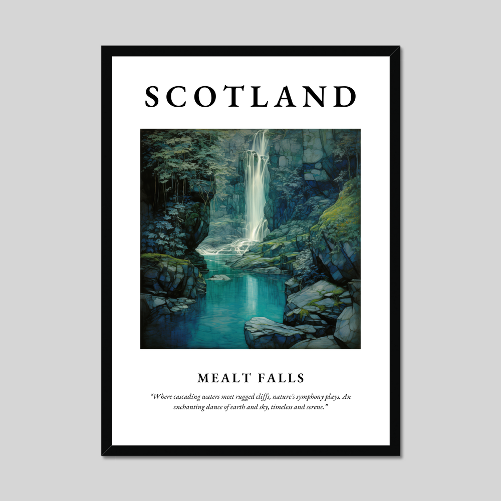 Poster of Mealt Falls, Scotland.