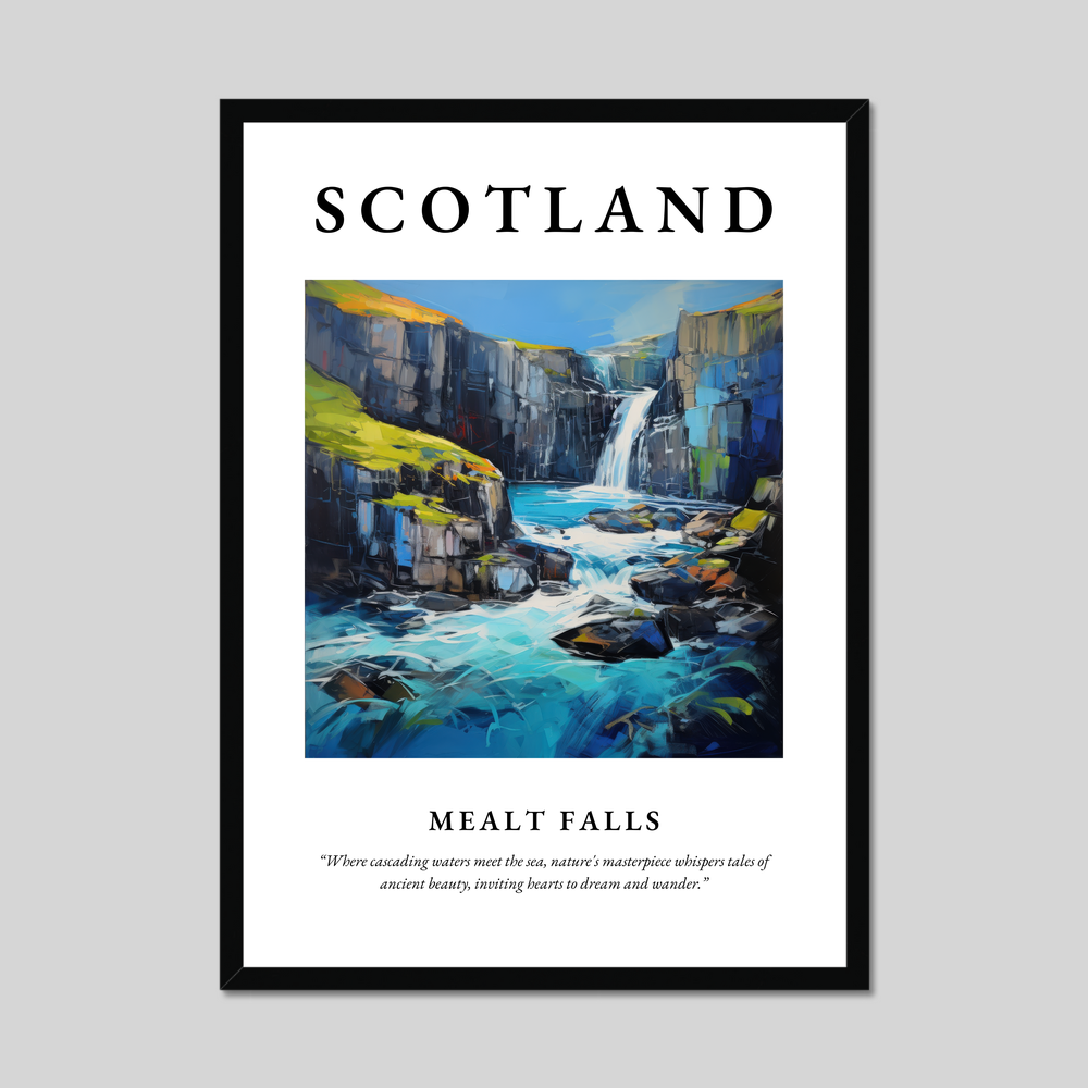 Poster of Mealt Falls, Scotland.