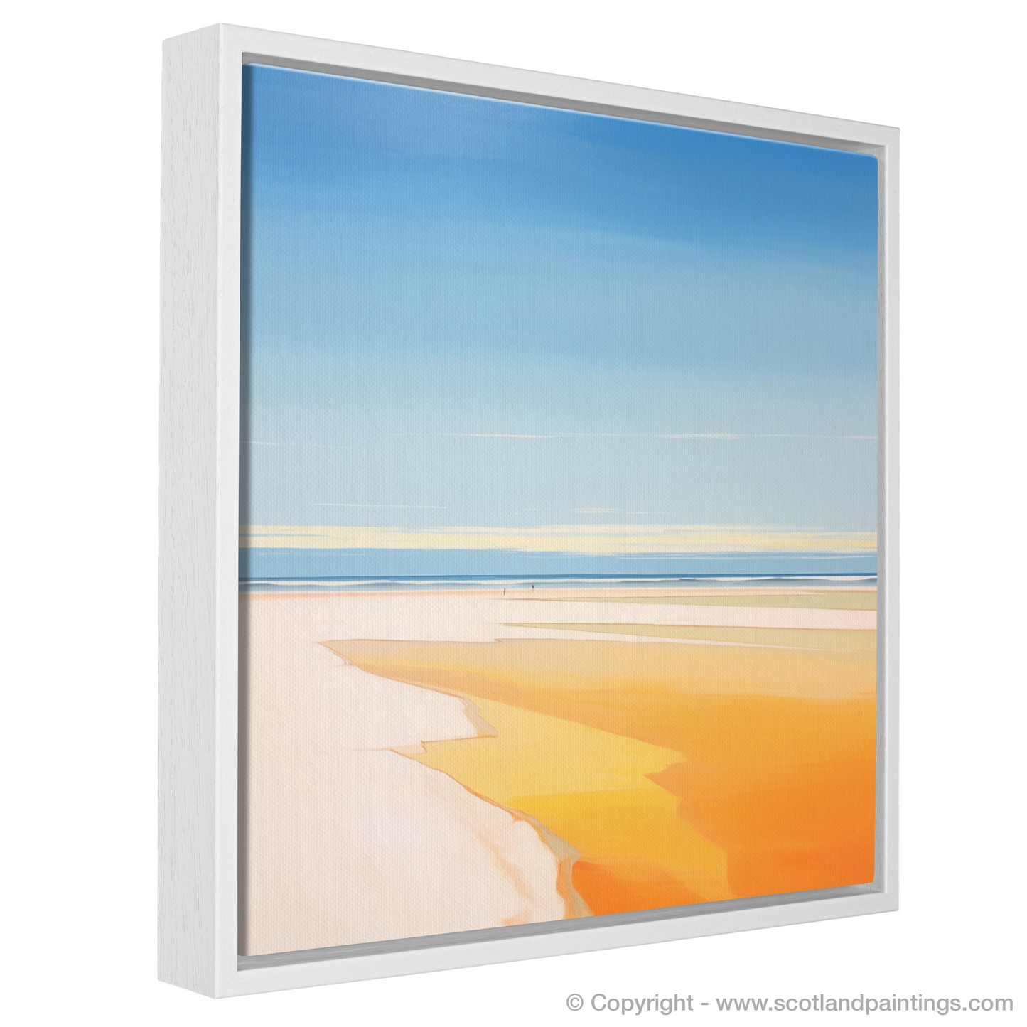 Golden Serenity: A Tribute to Nairn Beach at Dusk