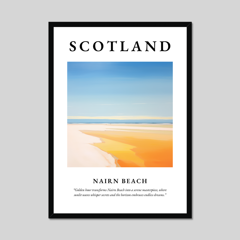 Poster of Nairn Beach, Scotland.