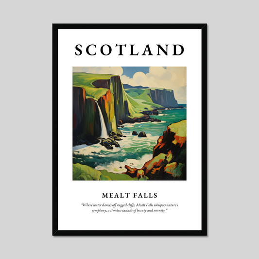 Poster of Mealt Falls, Scotland.