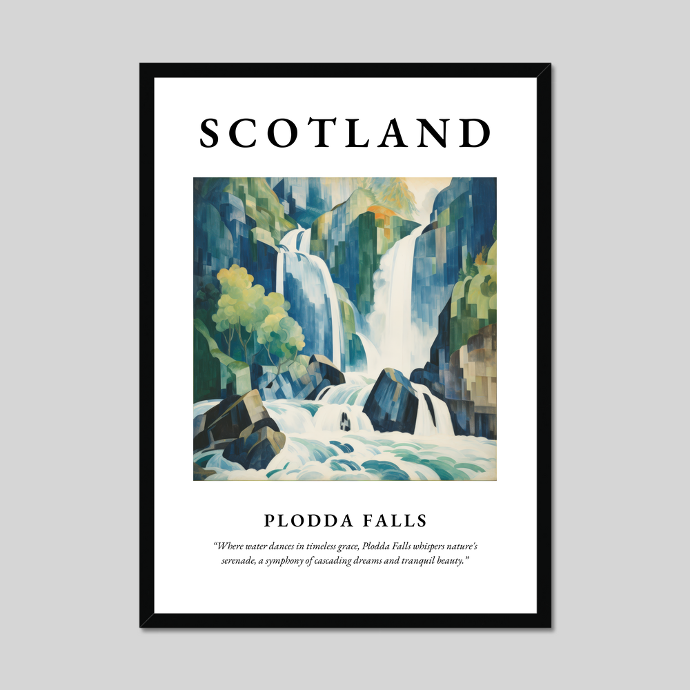 Poster of Plodda Falls, Scotland.