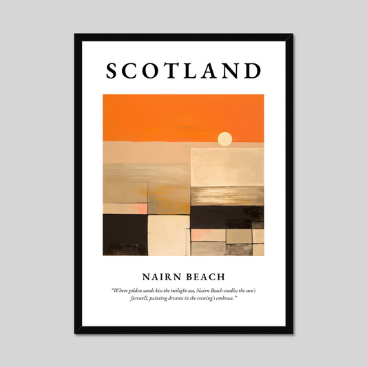 Poster of Nairn Beach, Scotland.