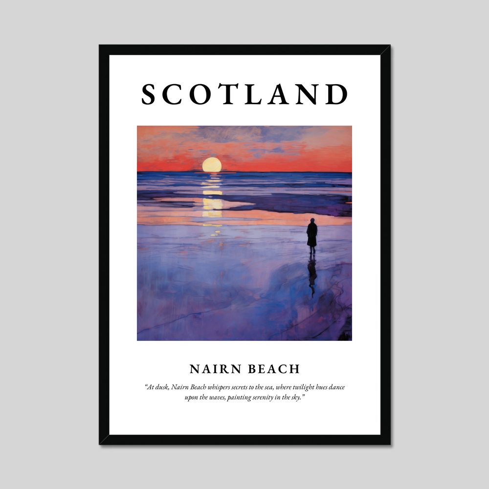 Poster of Nairn Beach, Scotland.