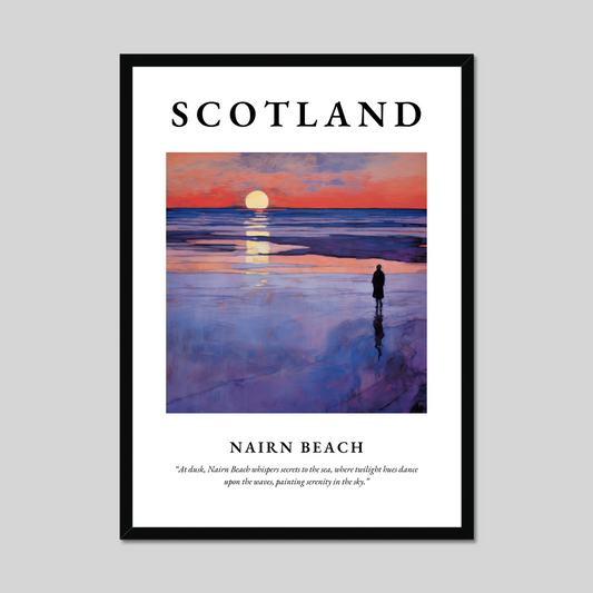 Poster of Nairn Beach, Scotland.