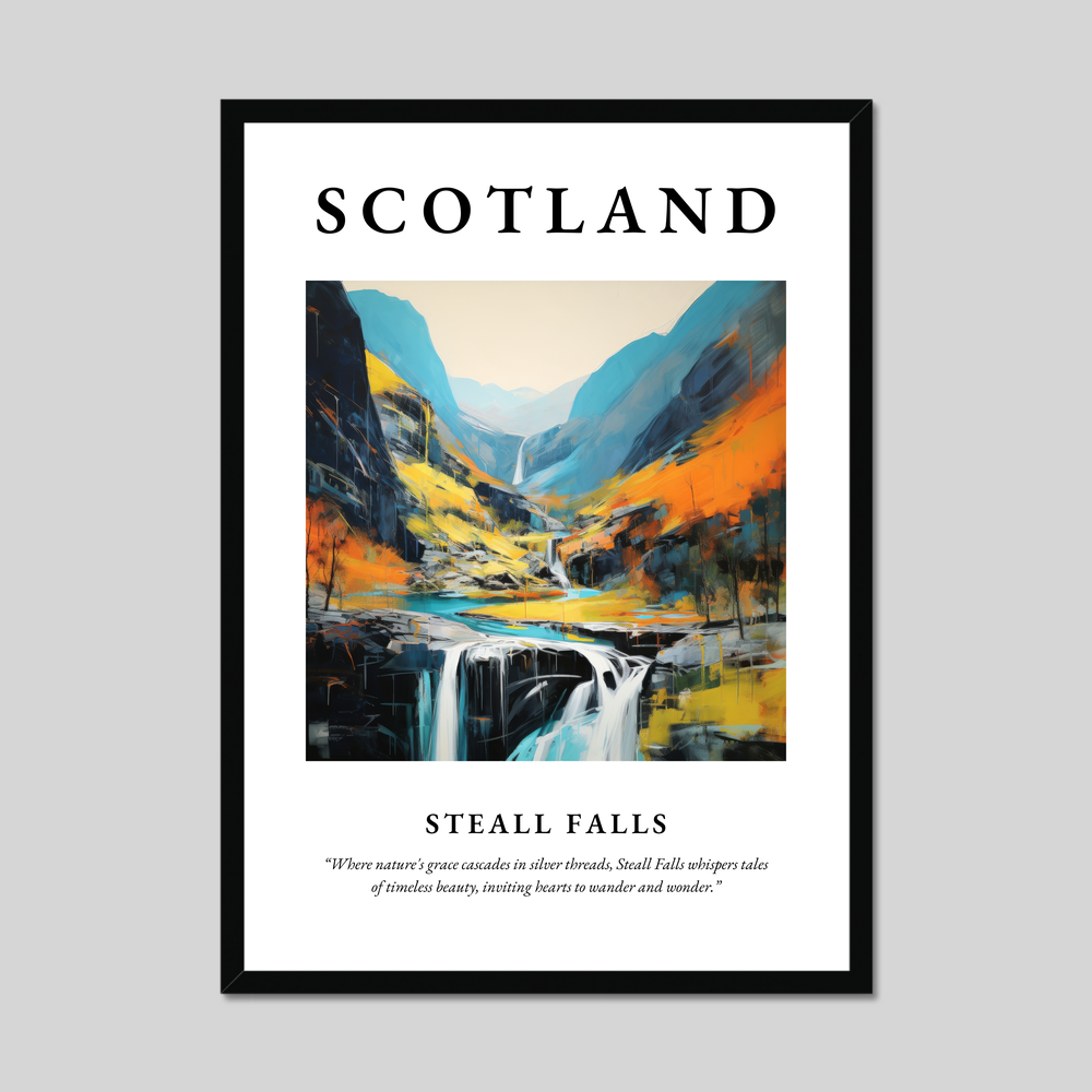 Poster of Steall Falls, Scotland.