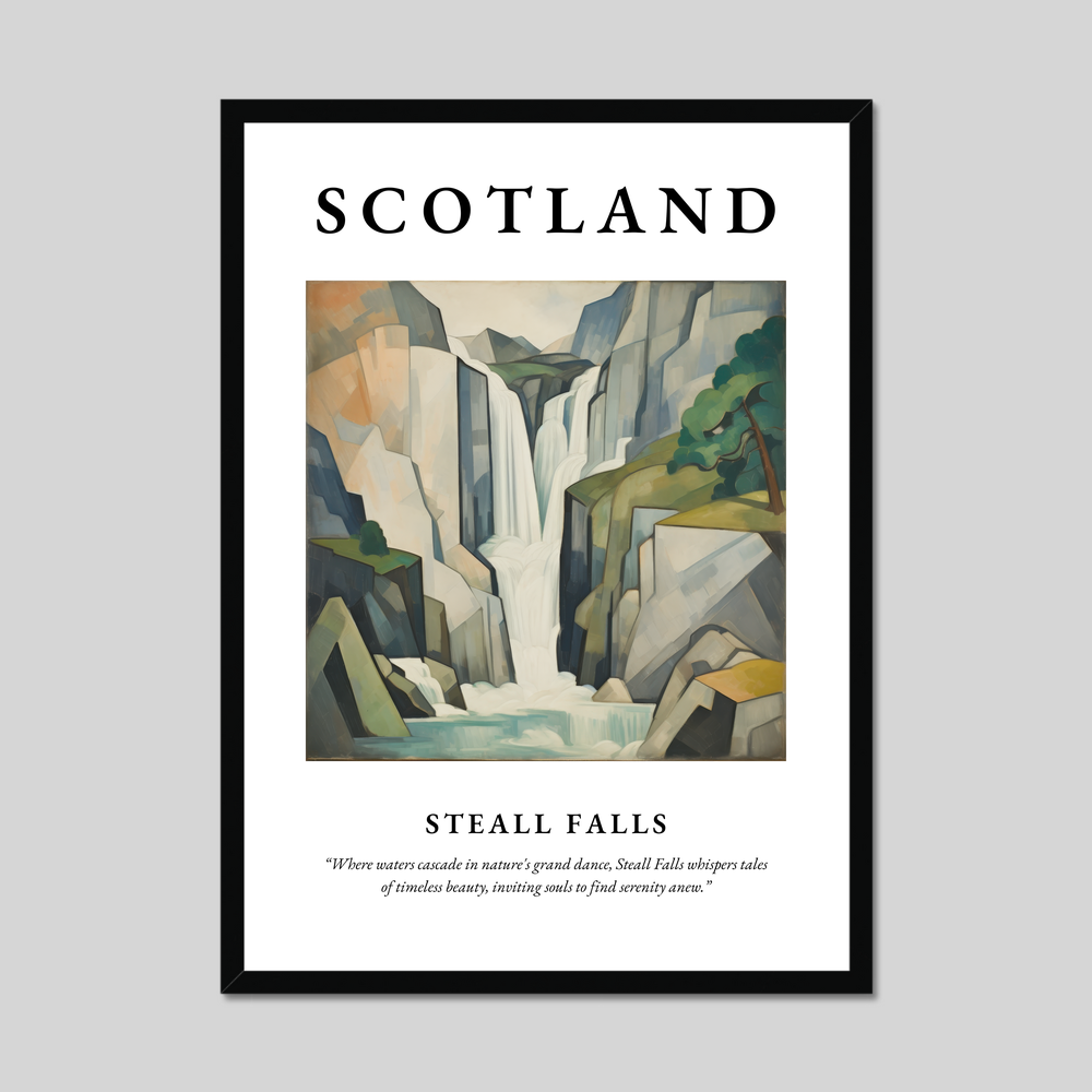 Poster of Steall Falls, Scotland.