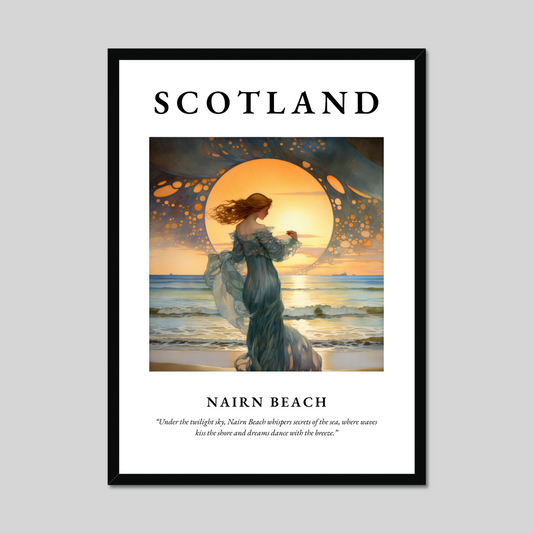 Poster of Nairn Beach, Scotland.