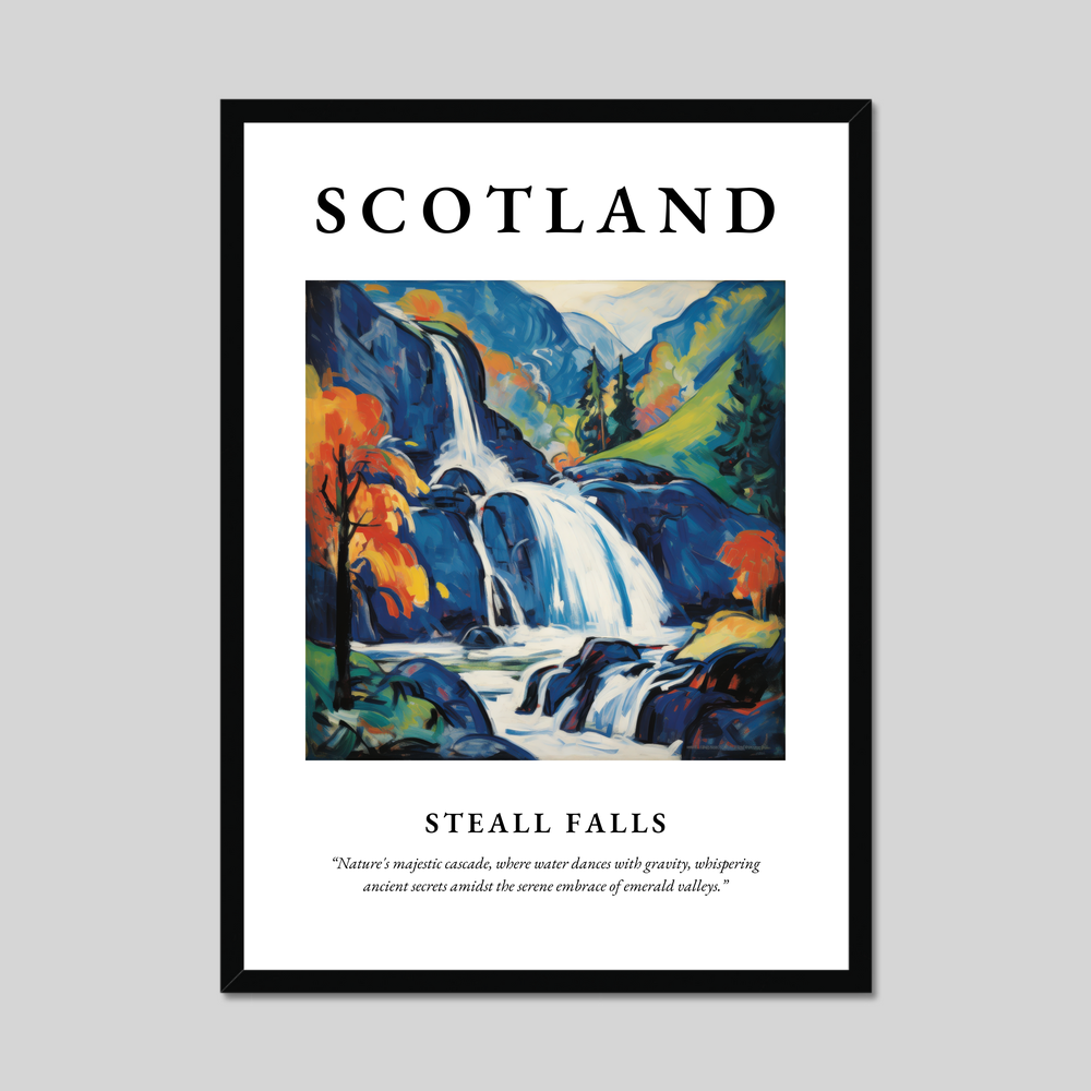 Poster of Steall Falls, Scotland.